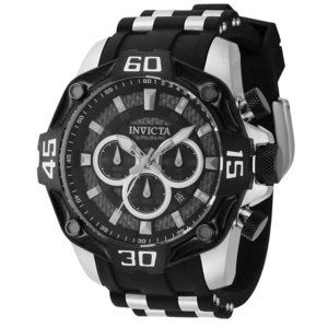New Invicta Pro Diver 100M Chronograph Carbon Fiber Dial & Bezel Watch 44704